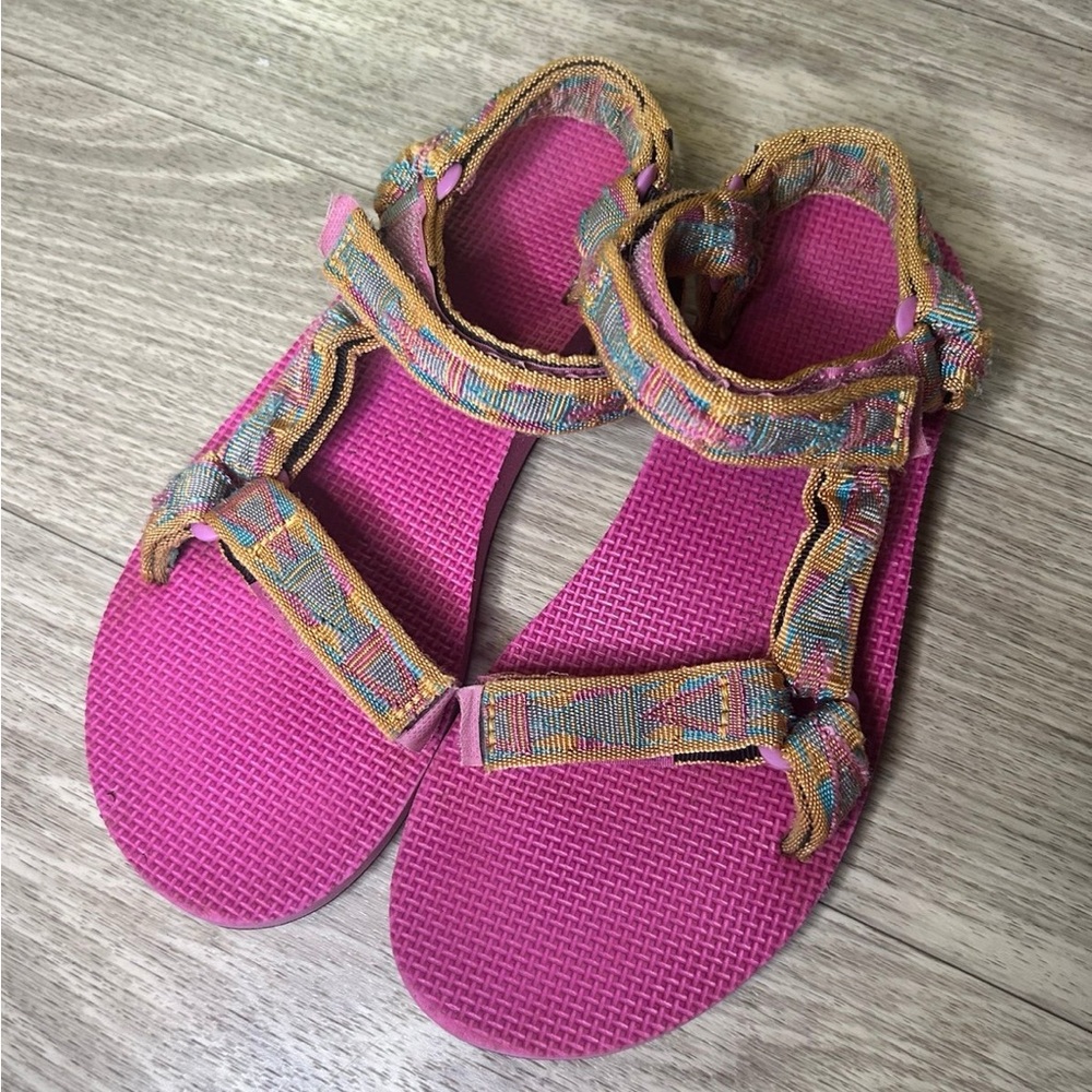 Teva Pink and Multicolor Sandals